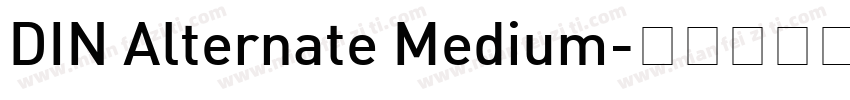 DIN Alternate Medium字体转换